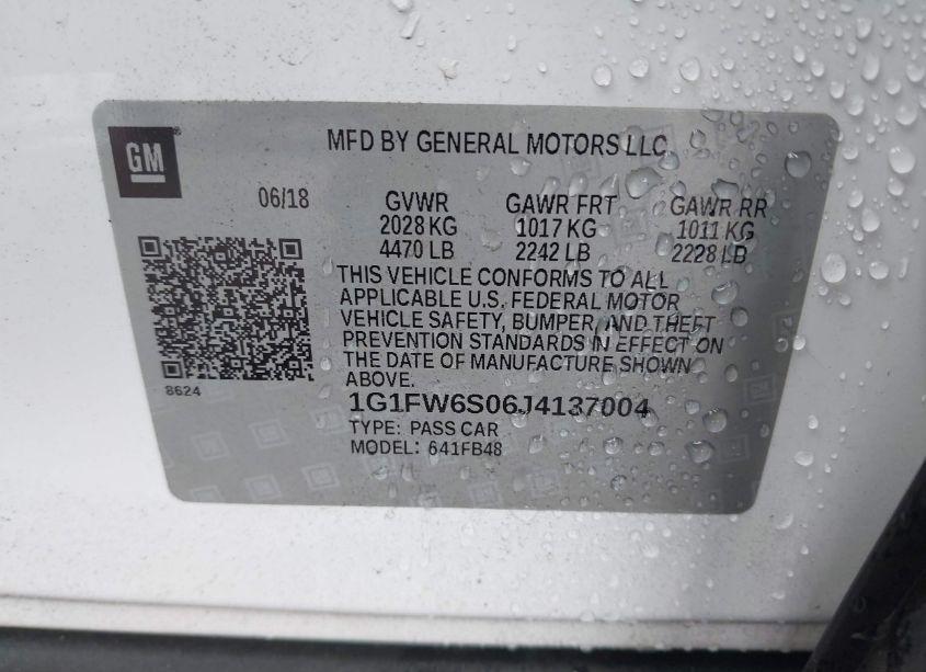 Photo 9 of 2018 Chevrolet Bolt EV LT (VIN 1G1FW6S06J4137004)