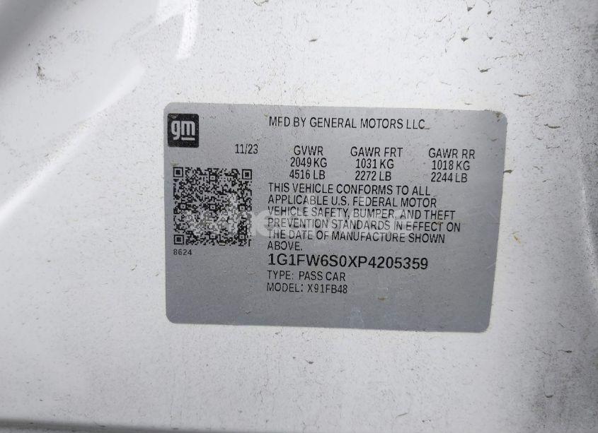 Photo 9 of 2023 Chevrolet Bolt EV FWD 1LT (VIN 1G1FW6S0XP4205359)