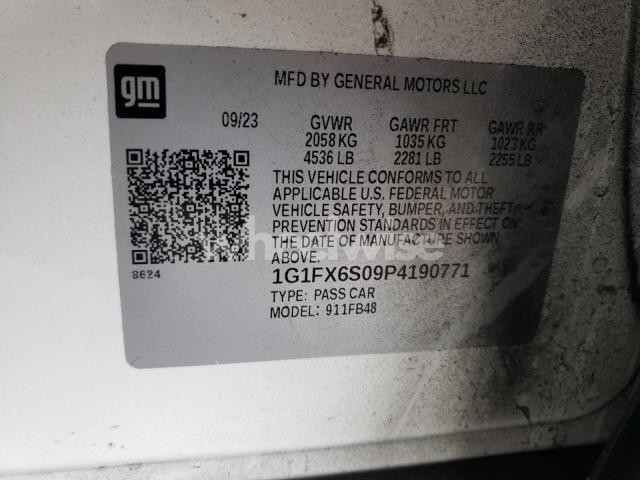 Photo 3 of 2023 CHEVROLET BOLT EV 2LT (VIN 1G1FX6S09P4190771)