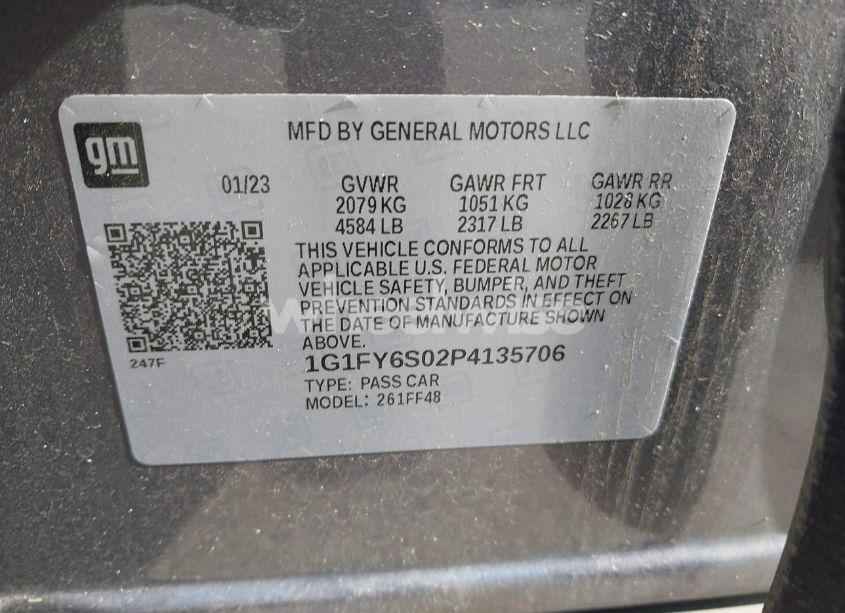 Photo 9 of 2023 Chevrolet Bolt EUV FWD LT (VIN 1G1FY6S02P4135706)