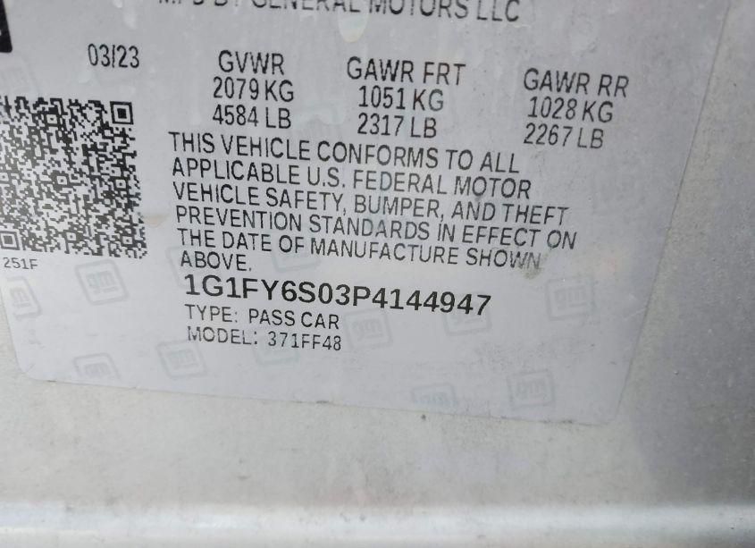 Photo 9 of 2023 Chevrolet Bolt EUV FWD LT (VIN 1G1FY6S03P4144947)