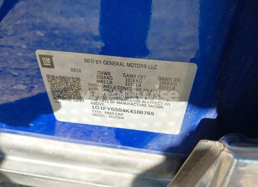 Photo 9 of 2019 Chevrolet Bolt EV LT (VIN 1G1FY6S04K4106765)