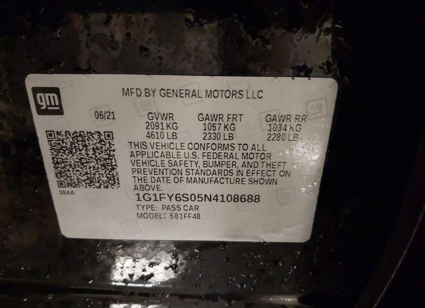 Photo 9 of 2022 Chevrolet Bolt EUV FWD LT (VIN 1G1FY6S05N4108688)