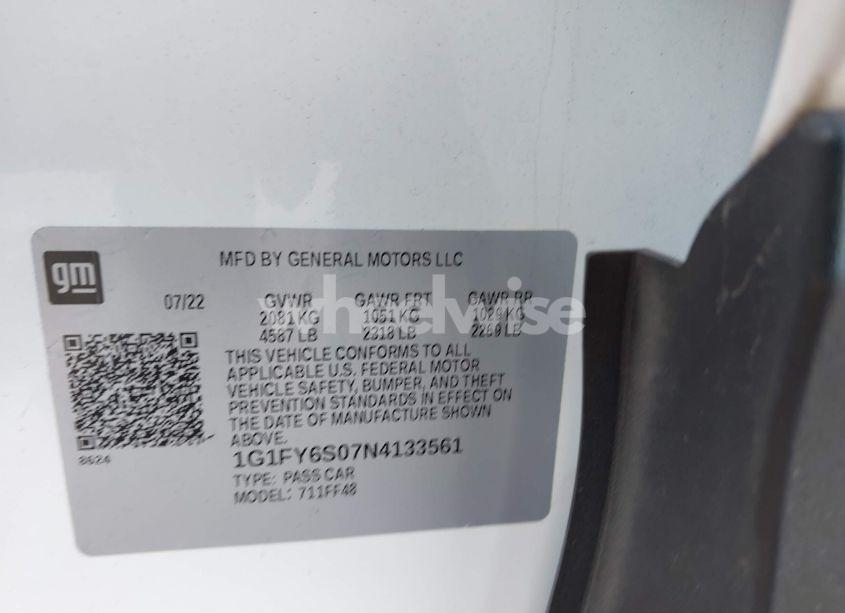 Photo 9 of 2022 Chevrolet Bolt EUV FWD LT (VIN 1G1FY6S07N4133561)