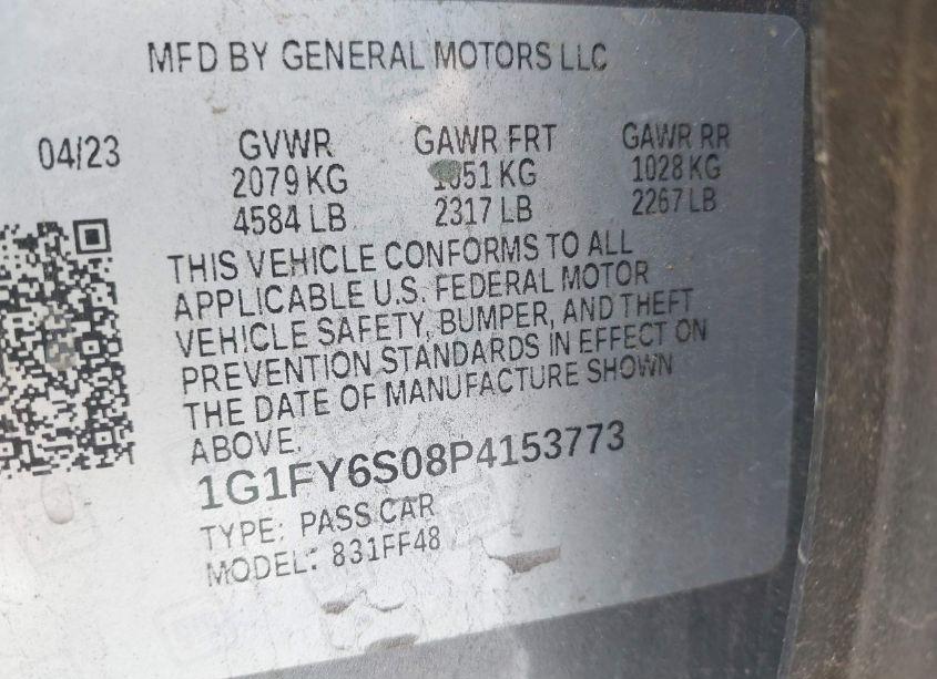 Photo 9 of 2023 Chevrolet Bolt EUV FWD LT (VIN 1G1FY6S08P4153773)