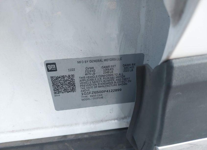 Photo 9 of 2023 Chevrolet Bolt EUV FWD PREMIER (VIN 1G1FZ6S00P4122899)