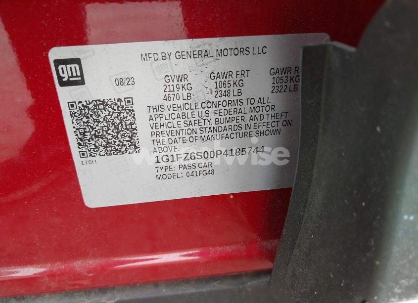 Photo 9 of 2023 Chevrolet Bolt EUV FWD PREMIER (VIN 1G1FZ6S00P4185744)