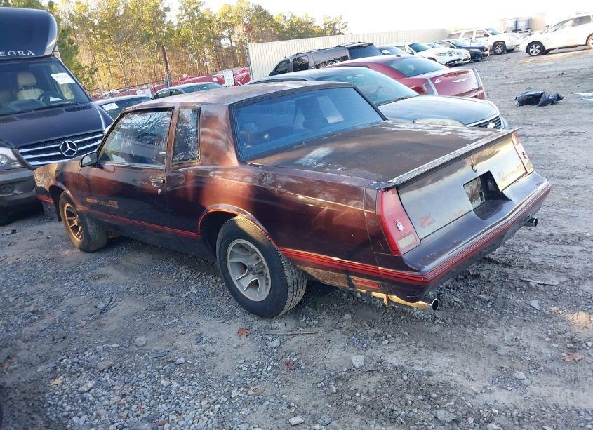 Photo 3 of 1987 Chevrolet Monte CARLO (VIN 1G1GZ11G8HR120747)