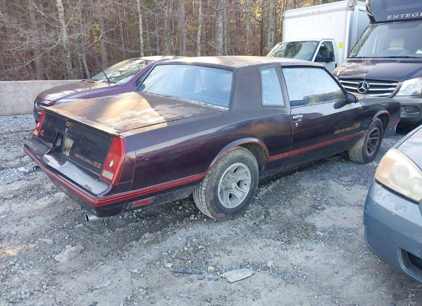 Photo 4 of 1987 Chevrolet Monte CARLO (VIN 1G1GZ11G8HR120747)