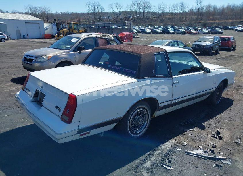 Photo 4 of 1987 Chevrolet Monte CARLO (VIN 1G1GZ11H7HR122675)