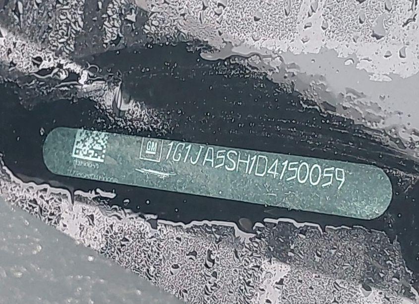 Photo 9 of 2013 Chevrolet Sonic LS AUTO (VIN 1G1JA5SH1D4150059)