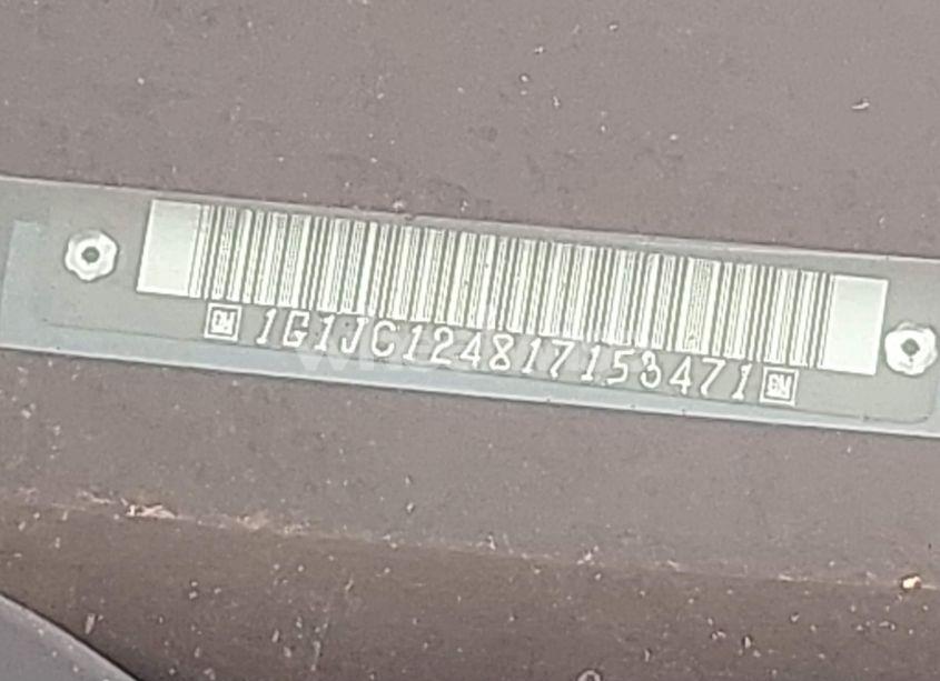 Photo 9 of 2001 Chevrolet Cavalier (VIN 1G1JC124817153471)