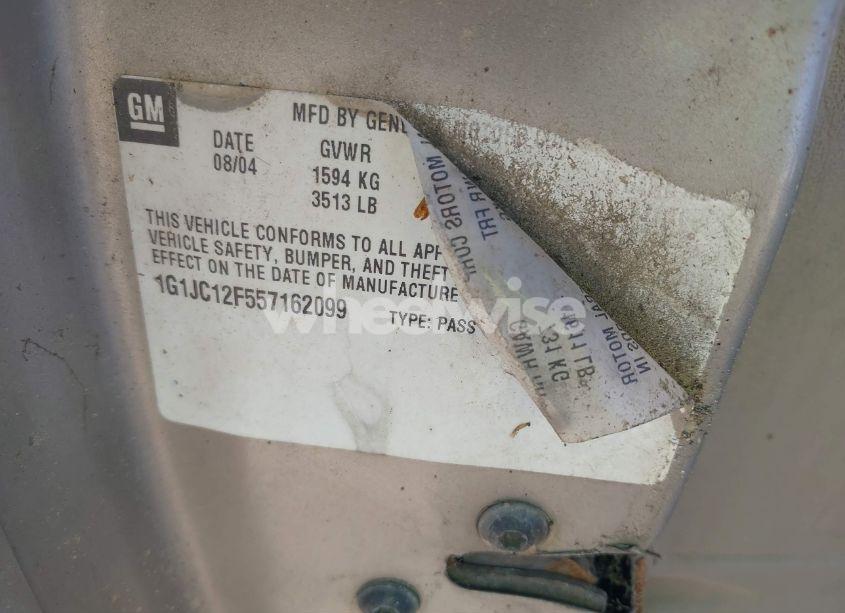 Photo 9 of 2005 Chevrolet Cavalier (VIN 1G1JC12F557162099)