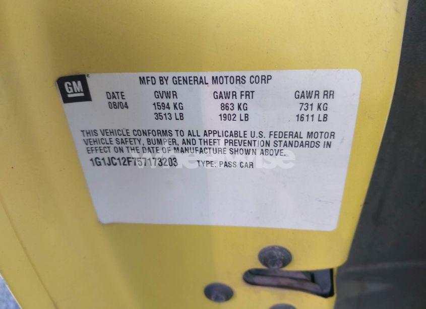 Photo 9 of 2005 Chevrolet Cavalier (VIN 1G1JC12F757173203)