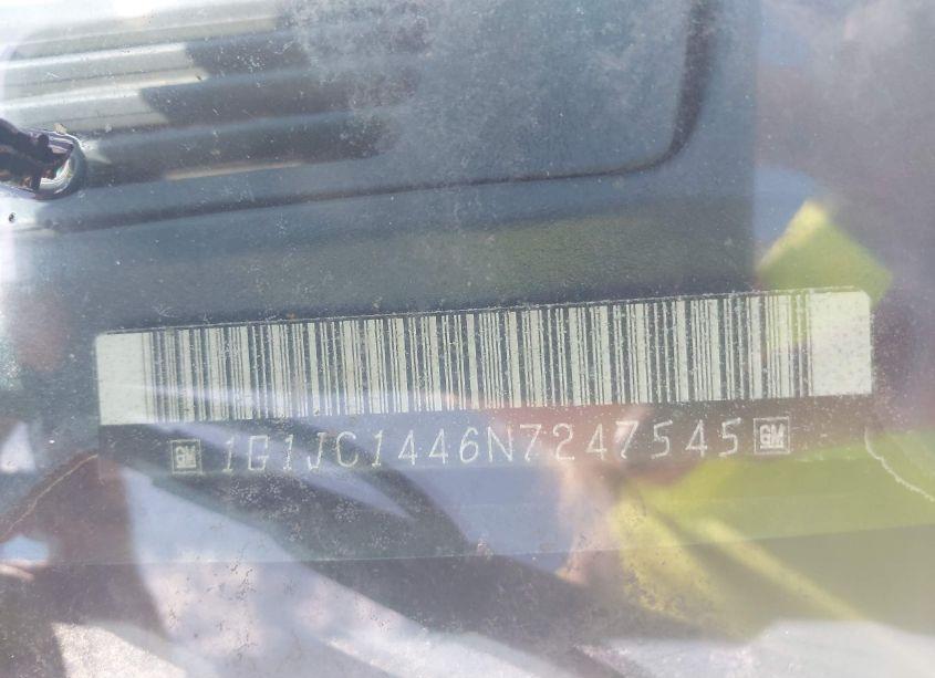 Photo 9 of 1992 Chevrolet Cavalier VL/RS (VIN 1G1JC1446N7247545)