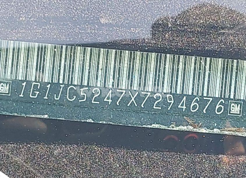 Photo 9 of 1999 Chevrolet Cavalier (VIN 1G1JC5247X7294676)