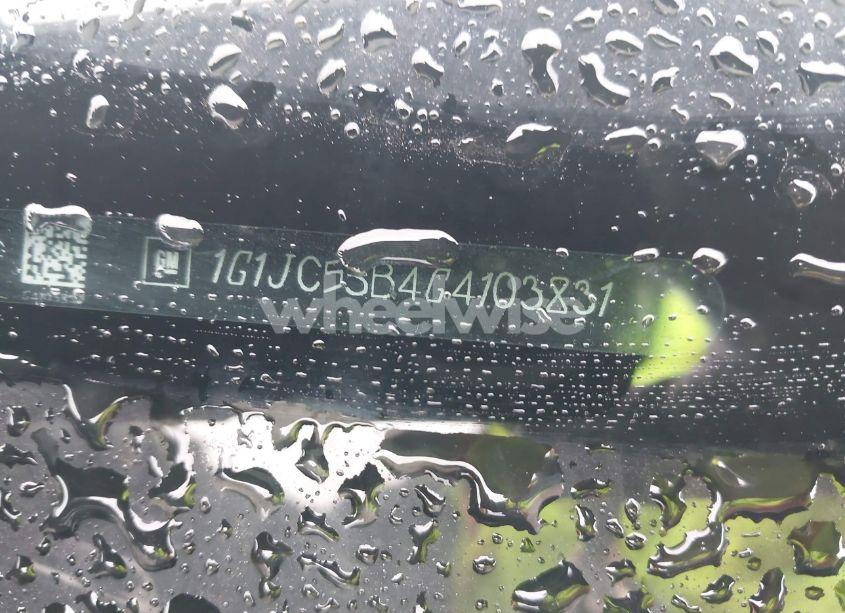 Photo 11 of 2016 Chevrolet Sonic LT AUTO (VIN 1G1JC5SB4G4103831)