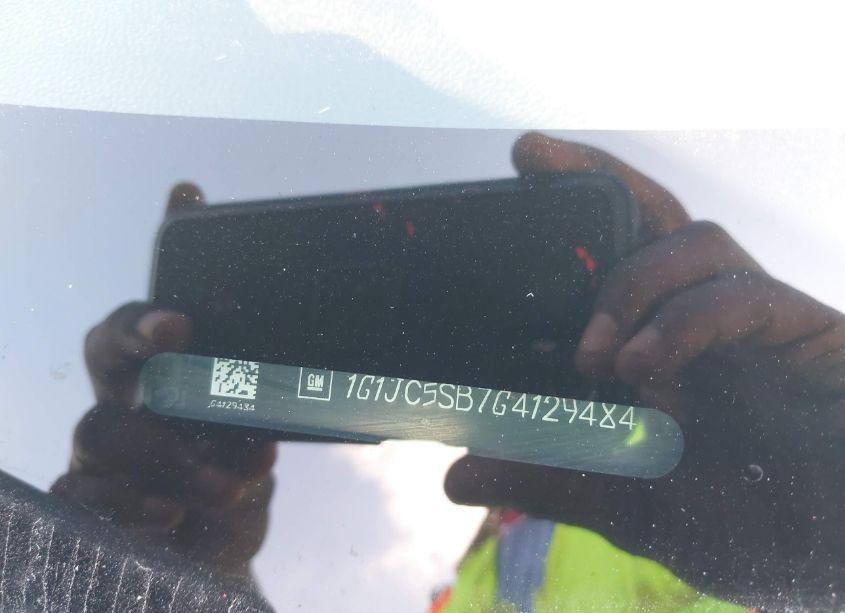 Photo 9 of 2016 Chevrolet Sonic LT AUTO (VIN 1G1JC5SB7G4129484)