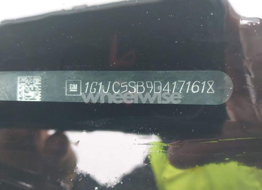 Photo 9 of 2013 Chevrolet Sonic LT AUTO (VIN 1G1JC5SB9D4171618)