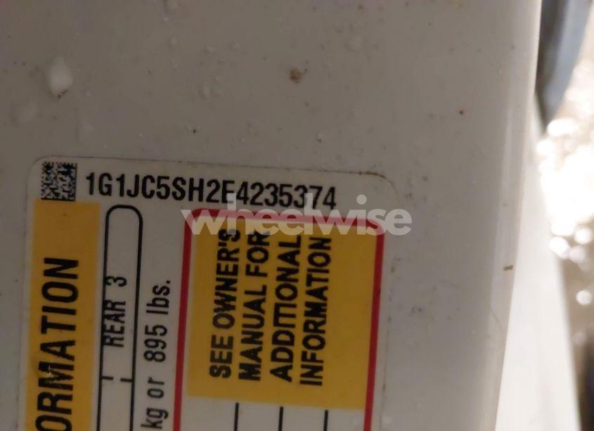 Photo 9 of 2014 Chevrolet Sonic LT AUTO (VIN 1G1JC5SH2E4235374)