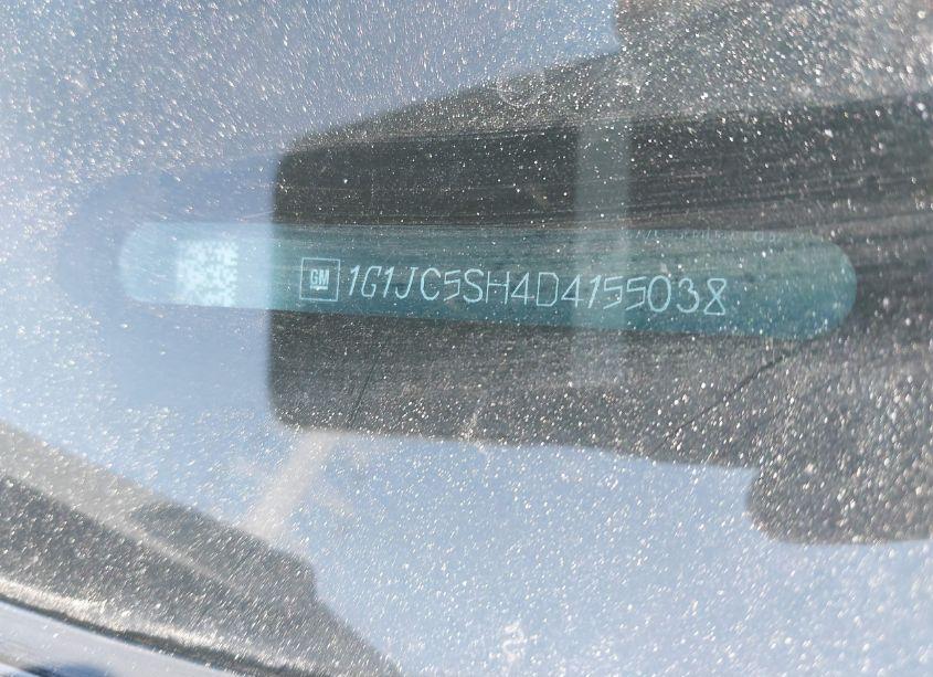 Photo 9 of 2013 Chevrolet Sonic LT AUTO (VIN 1G1JC5SH4D4155038)