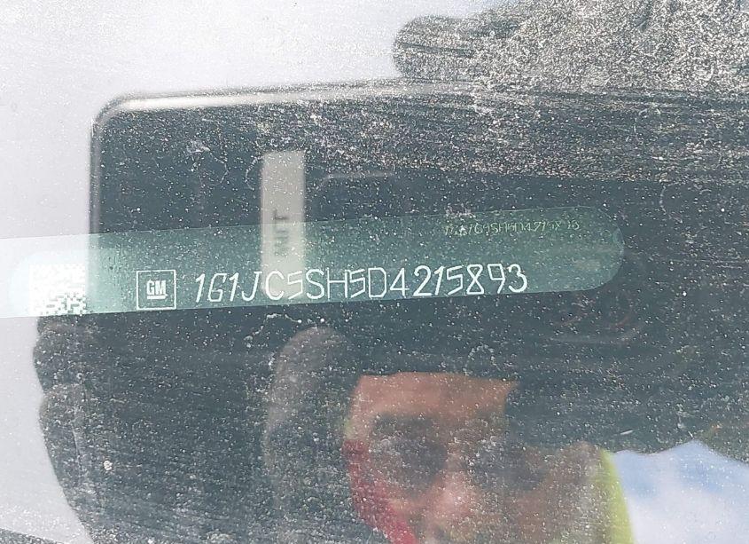 Photo 9 of 2013 Chevrolet Sonic LT AUTO (VIN 1G1JC5SH5D4215893)