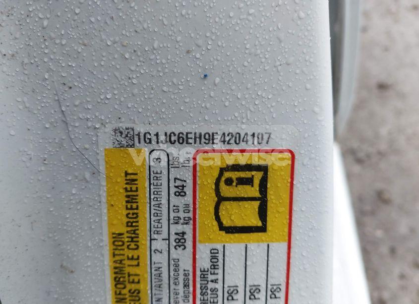 Photo 9 of 2014 Chevrolet Sonic (VIN 1G1JC6EH9E4204107)