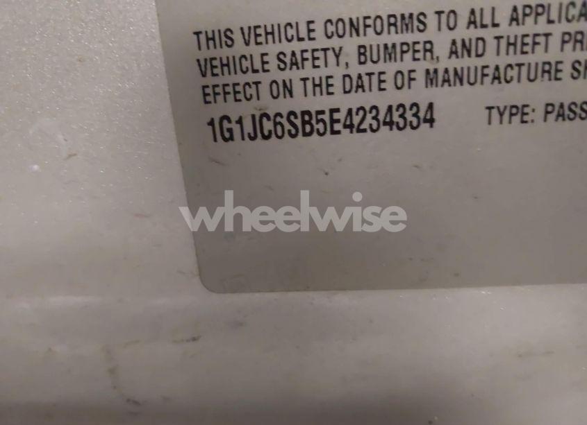 Photo 9 of 2014 Chevrolet Sonic LT AUTO (VIN 1G1JC6SB5E4234334)