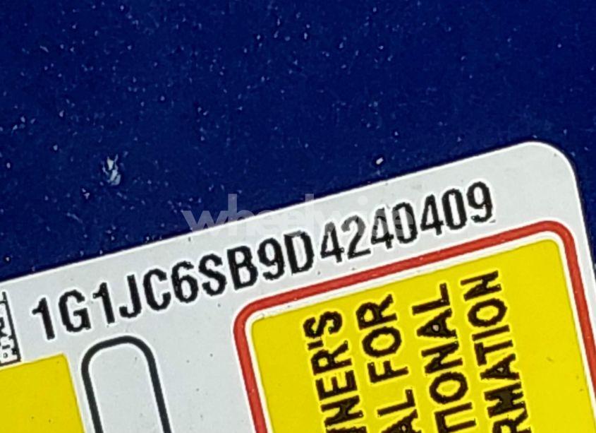 Photo 9 of 2013 Chevrolet Sonic LT AUTO (VIN 1G1JC6SB9D4240409)