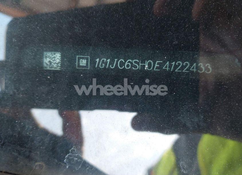 Photo 9 of 2014 Chevrolet Sonic LT AUTO (VIN 1G1JC6SH0E4122433)