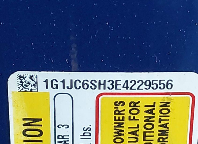 Photo 9 of 2014 Chevrolet Sonic LT AUTO (VIN 1G1JC6SH3E4229556)