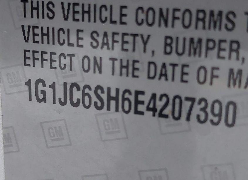 Photo 9 of 2014 Chevrolet Sonic LT AUTO (VIN 1G1JC6SH6E4207390)