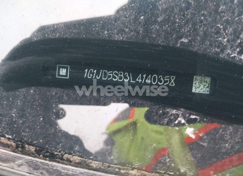 Photo 9 of 2020 Chevrolet Sonic (VIN 1G1JD5SB3L4140358)