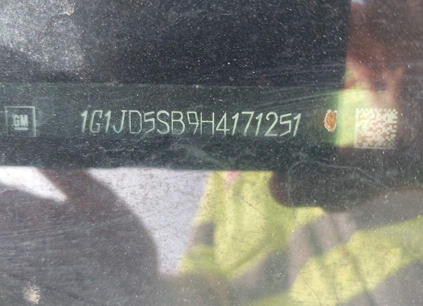 Photo 9 of 2017 Chevrolet Sonic LT AUTO (VIN 1G1JD5SB9H4171251)