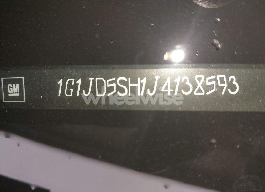 Photo 9 of 2018 Chevrolet Sonic LT AUTO (VIN 1G1JD5SH1J4138593)