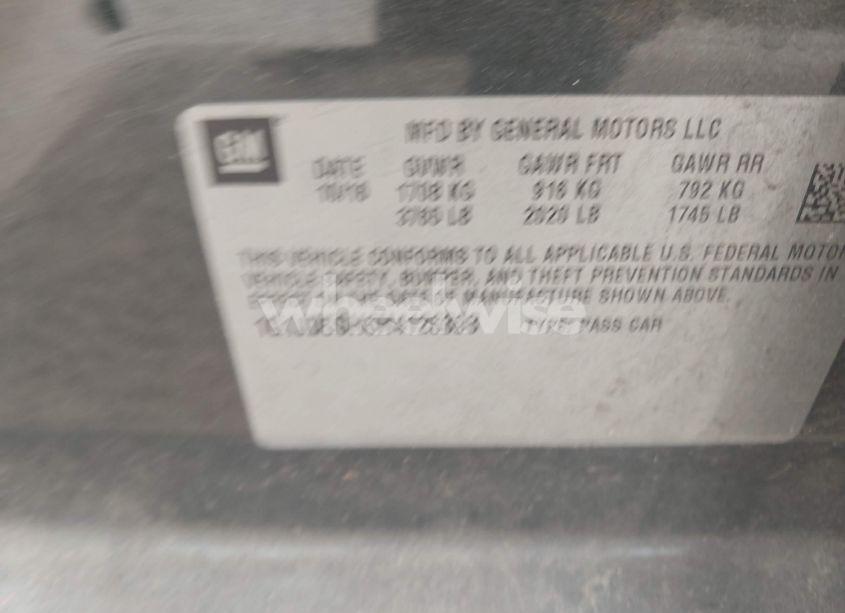 Photo 9 of 2017 Chevrolet Sonic LT AUTO (VIN 1G1JD5SH6H4126398)