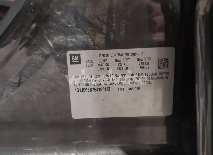 Photo 9 of 2014 Chevrolet Sonic LTZ AUTO (VIN 1G1JE6SB7E4180142)