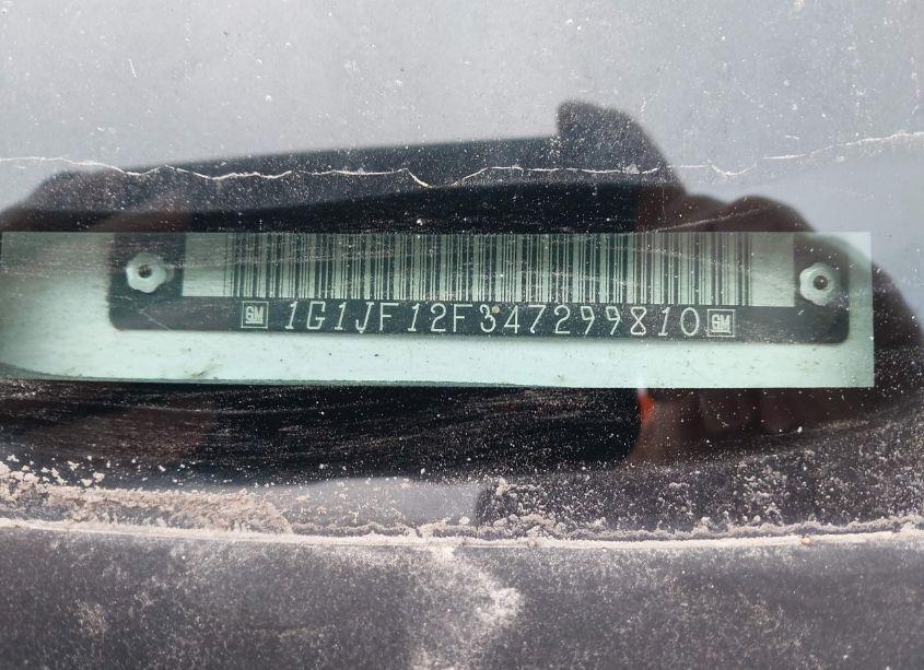 Photo 9 of 2004 Chevrolet Cavalier LS (VIN 1G1JF12F347299810)