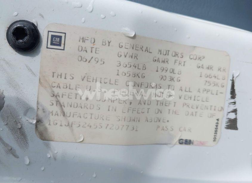 Photo 9 of 1995 Chevrolet Cavalier LS (VIN 1G1JF5245S7207731)