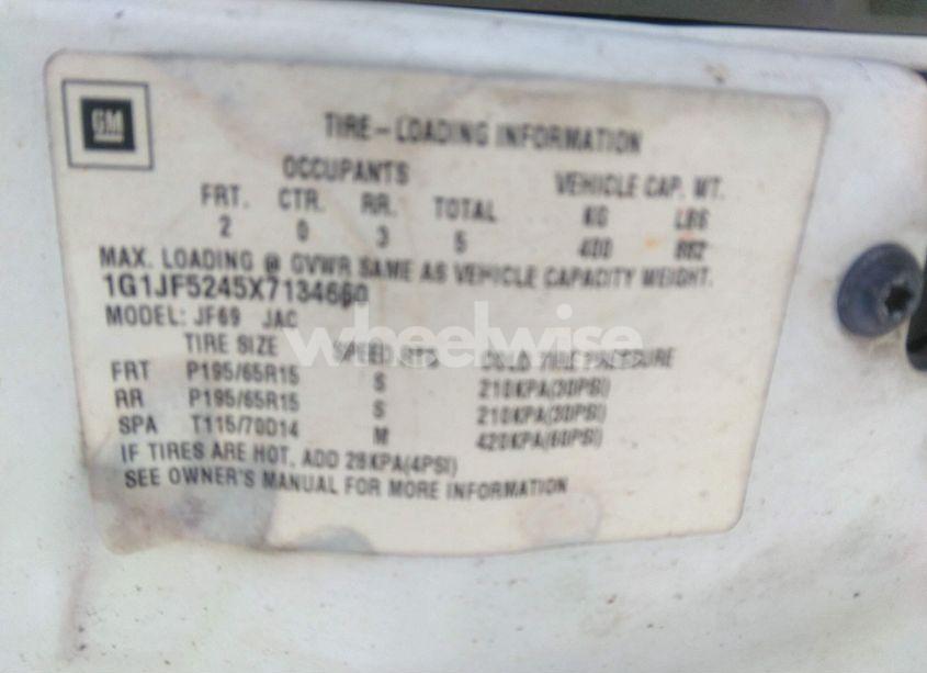 Photo 9 of 1999 Chevrolet Cavalier LS (VIN 1G1JF5245X7134660)