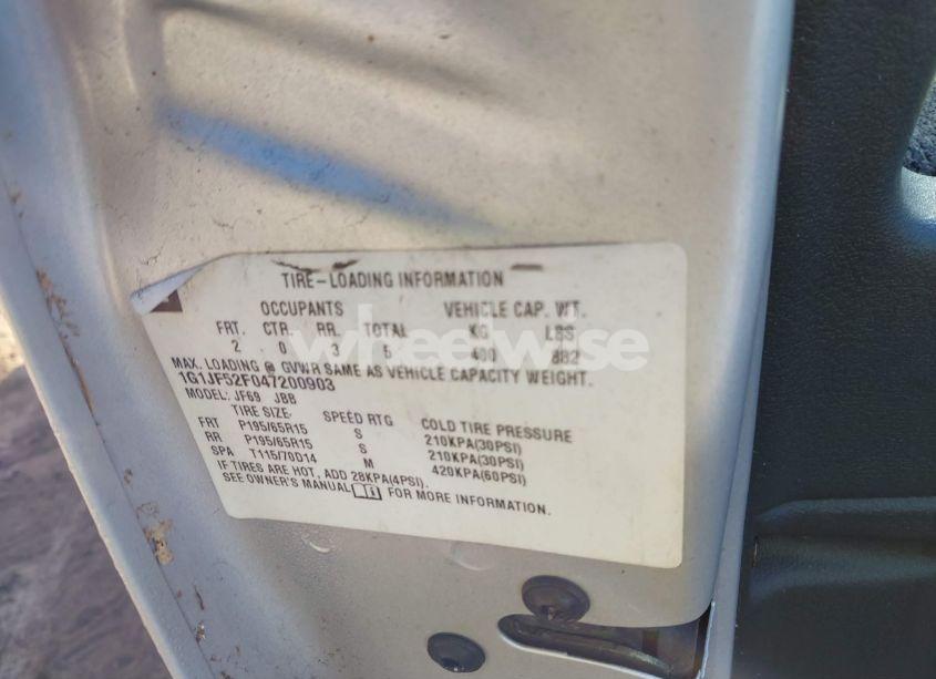 Photo 9 of 2004 Chevrolet Cavalier LS (VIN 1G1JF52F047200903)