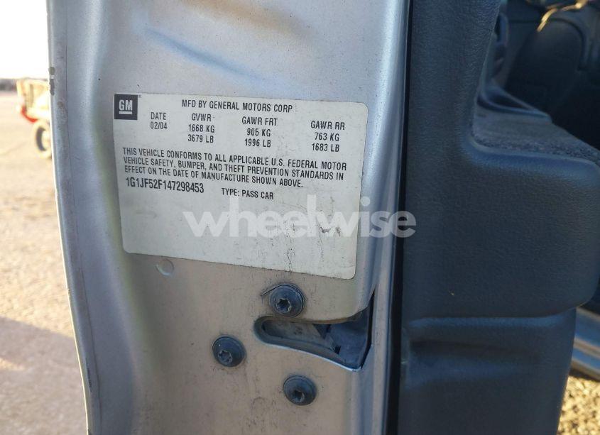 Photo 9 of 2004 Chevrolet Cavalier LS (VIN 1G1JF52F147298453)