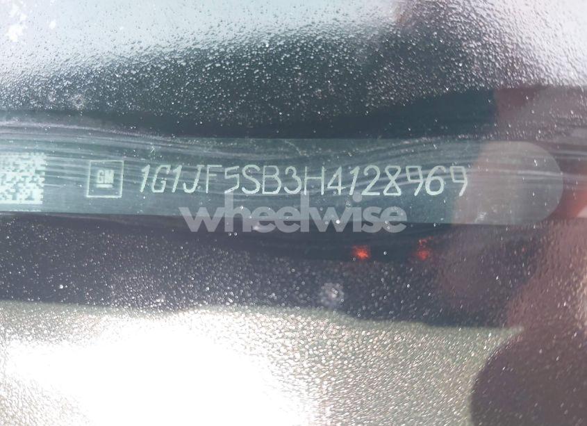 Photo 9 of 2017 Chevrolet Sonic PREMIER AUTO (VIN 1G1JF5SB3H4128969)