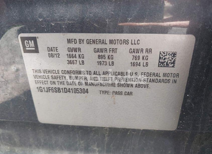 Photo 9 of 2013 Chevrolet Sonic LTZ MANUAL (VIN 1G1JF6SB1D4105304)