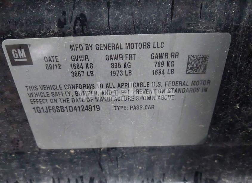 Photo 9 of 2013 Chevrolet Sonic LTZ MANUAL (VIN 1G1JF6SB1D4124919)