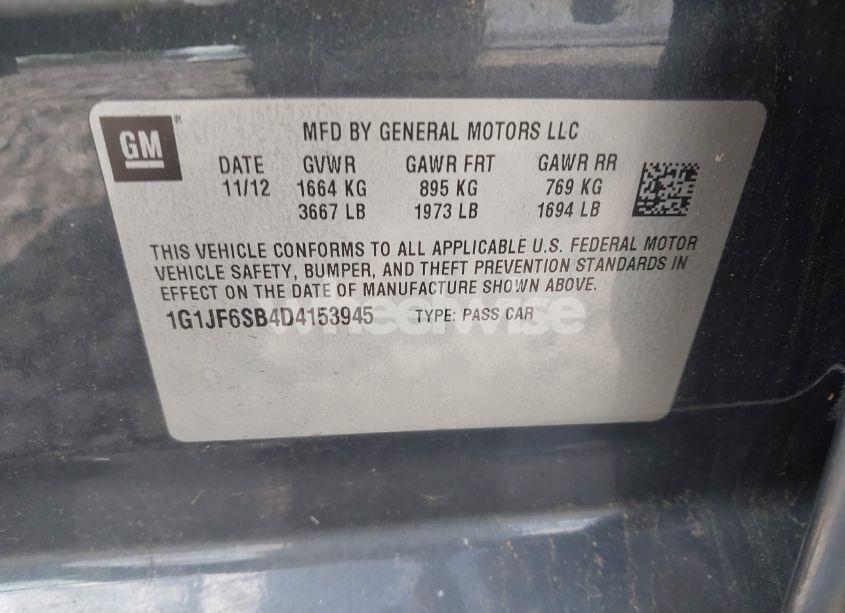 Photo 9 of 2013 Chevrolet Sonic LTZ MANUAL (VIN 1G1JF6SB4D4153945)