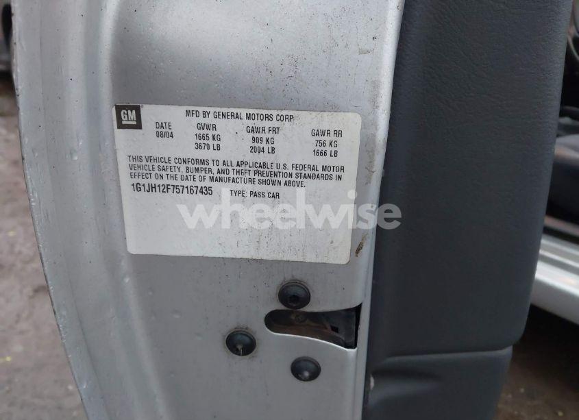 Photo 9 of 2005 Chevrolet Cavalier LS SPORT (VIN 1G1JH12F757167435)