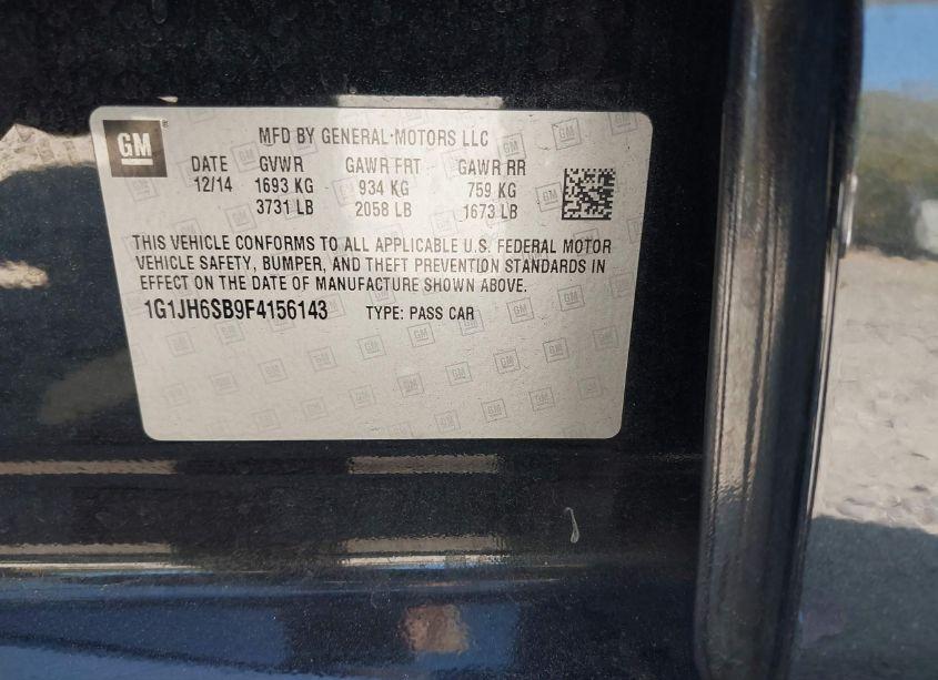 Photo 9 of 2015 Chevrolet Sonic RS MANUAL (VIN 1G1JH6SB9F4156143)