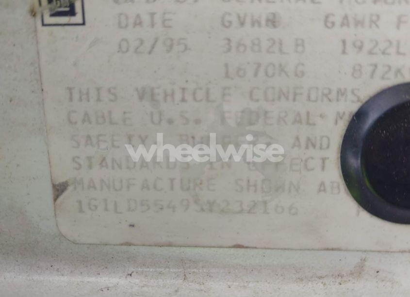 Photo 9 of 1995 Chevrolet Corsica (VIN 1G1LD5549SY232166)