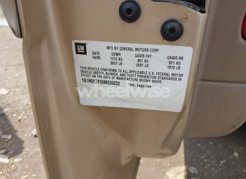 Photo 9 of 2005 Chevrolet Classic N/A (VIN 1G1ND52F65M239232)